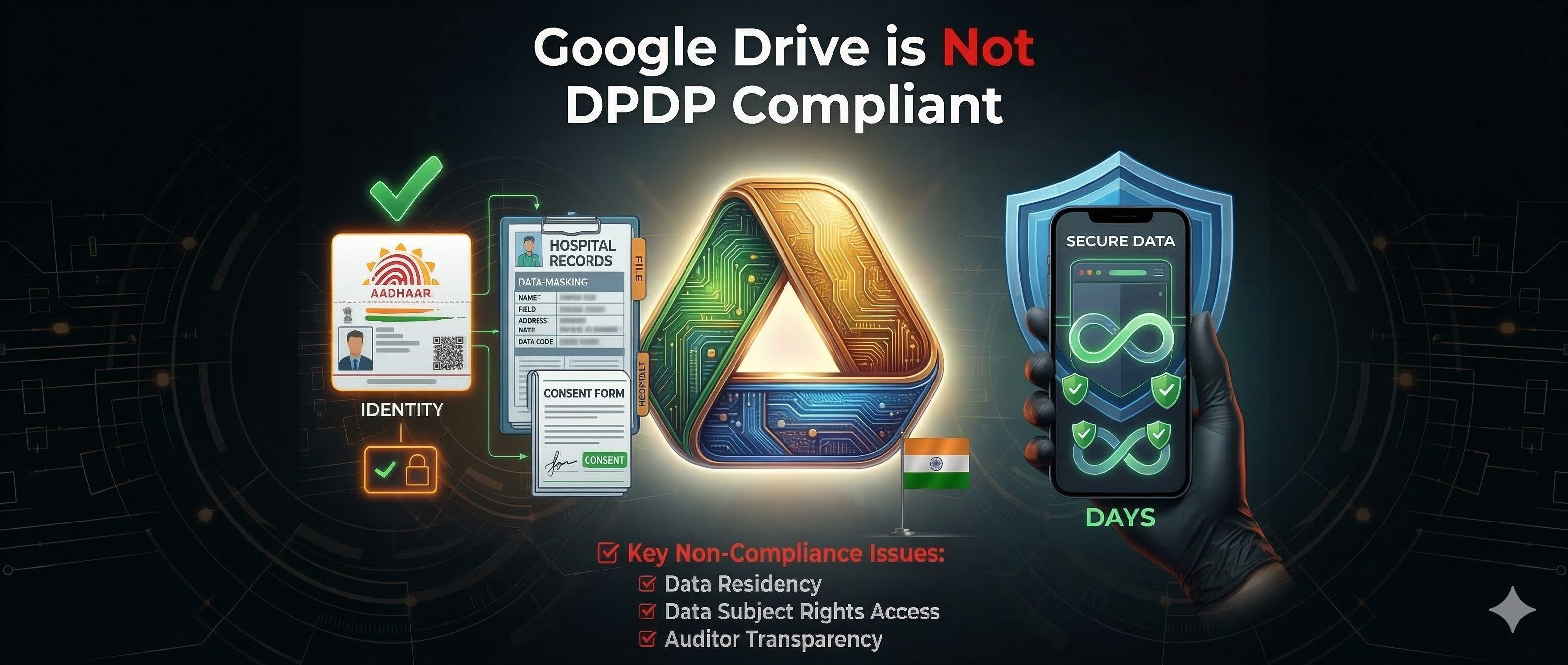 Google Drive is Not DPDP Compliant